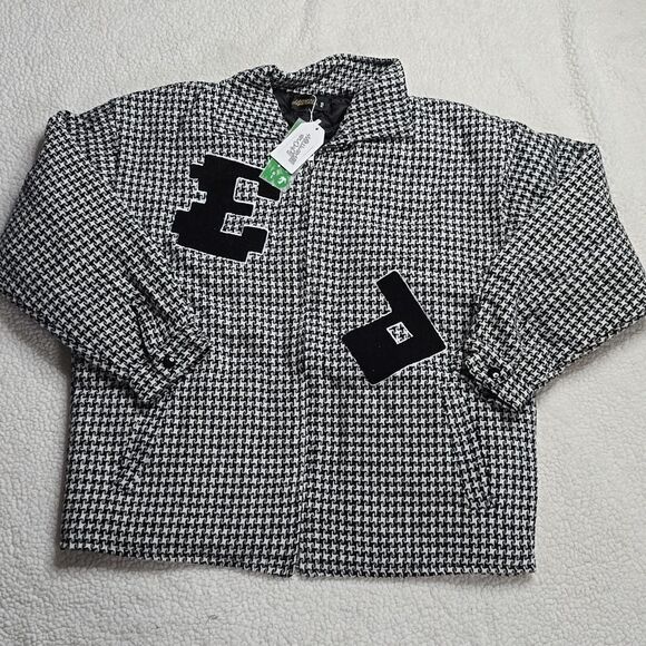 NWT Editorial Department Black And White Houndstooth Versatile Jacket SIZE XL - Picture 3 of 9